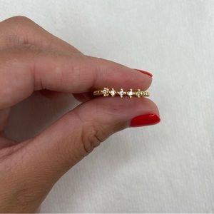 New 18k Gold Plated Adjustable Ring
